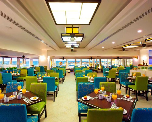 An indoor fine dining restaurant.