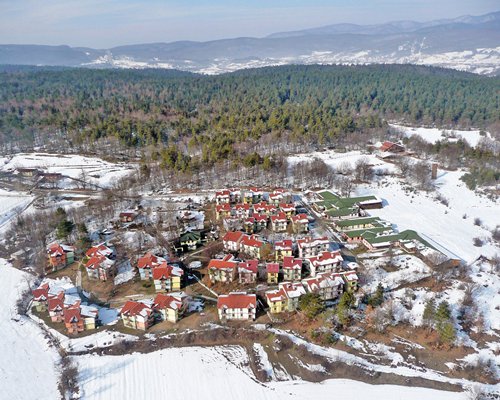 An aerial view of the Vonresort Abant resort.