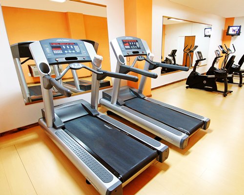 A well equipped fitness centre.
