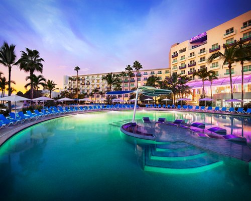 Magical night lights Pool at Hard Rock Hotel Vallarta