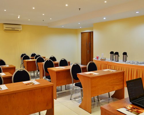 A well furnished conference hall.