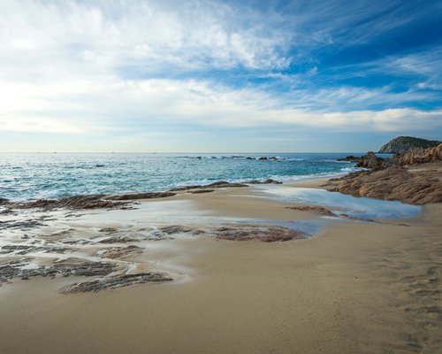 View of beach and ocean.