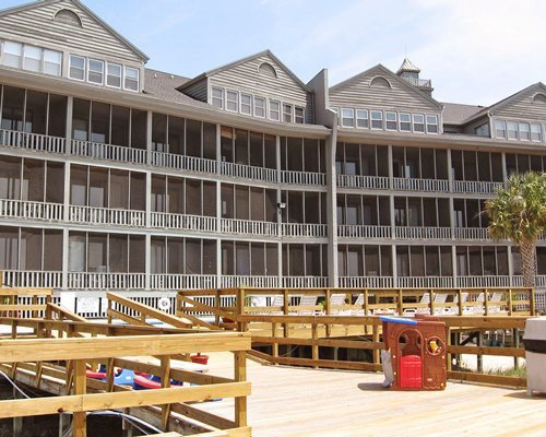 An exterior view of Taranova at Seawatch Inn resort.