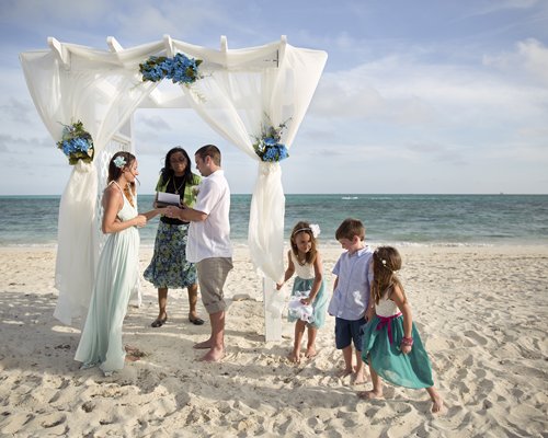 Beach wedding.