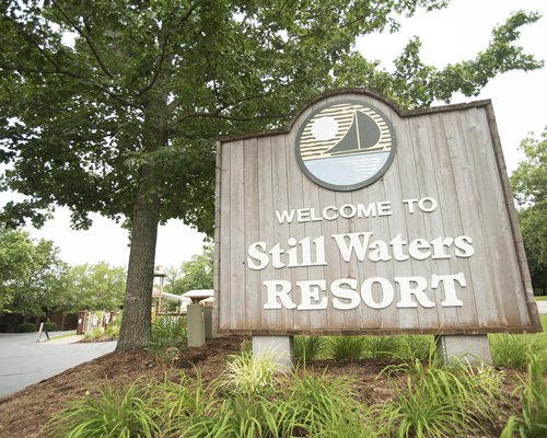 Signboard of Still Waters Vacation Club resort.