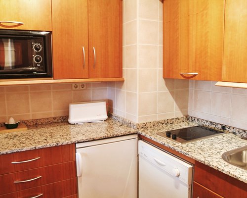 A well equipped kitchen.