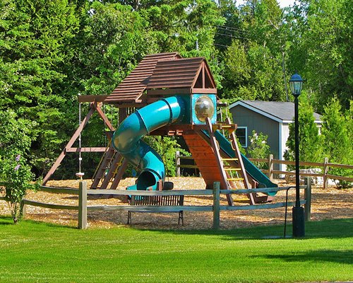 An outdoor playscape.