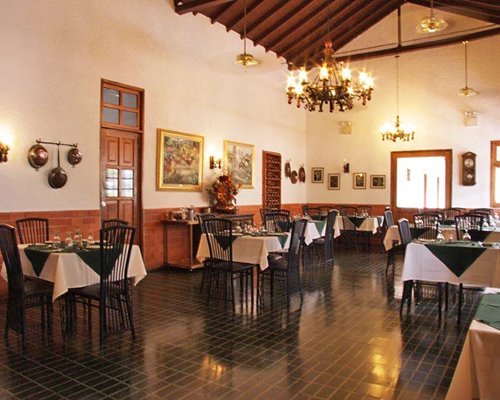 Indoor restaurant at Guadalupe Resort.