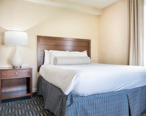 A WELL FURNISHED BEDROOM.