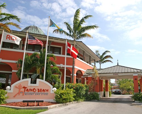 The entrance of The Ocean at Taino Beach resort.