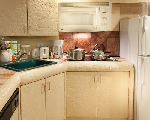 A well equipped kitchen.