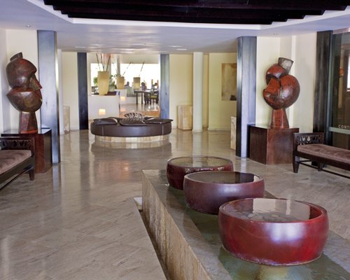 A well furnished lounge area of the resort.