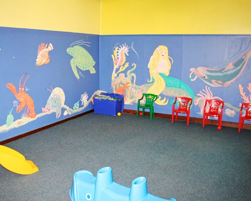 An indoor recreation room for kids.
