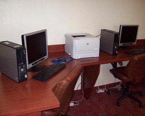 Common room with computers.