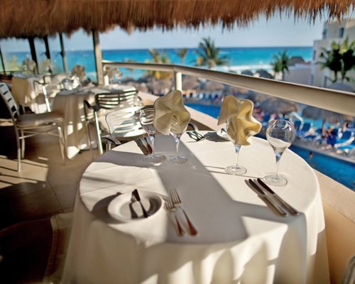 Outdoor restaurant at Viva Vacation Club At Viva Wyndham Maya.