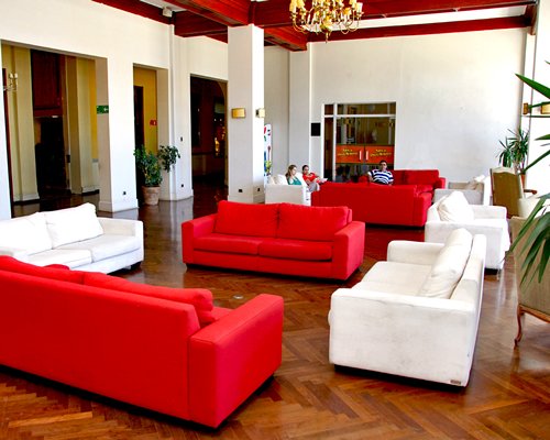 The lounge area at Gran Hotel Pucon.