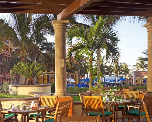 An outdoor fine dining restaurant.