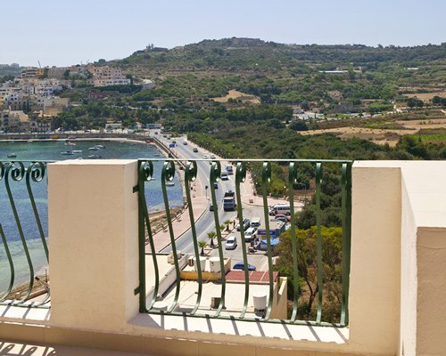 Balcony view of the resort.
