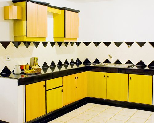 A well equipped kitchen.