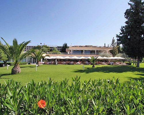 Scenic exterior view of the Porto Heli Resort.