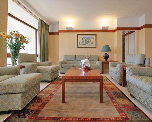 A well furnished indoor lounge area.
