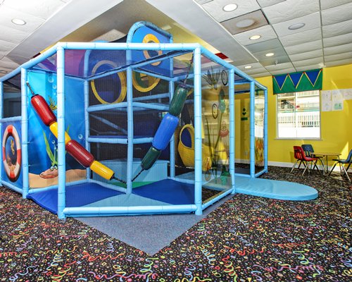An indoor kids play area.