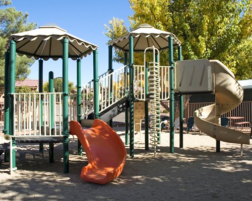 Outdoor kids playscape.