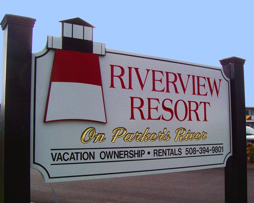 Signboard of the Riverview Resort Condominium.