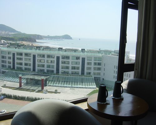 Balcony view of the resort.