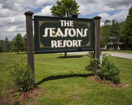 A signboard of the Seasons Resort.