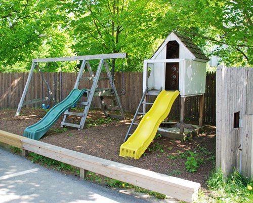 View of kids playscape.