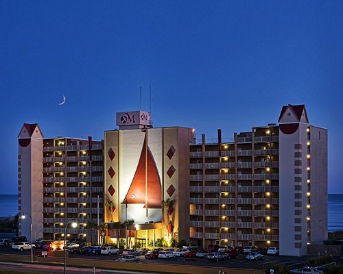An exterior view of Maritime Beach Club resort.