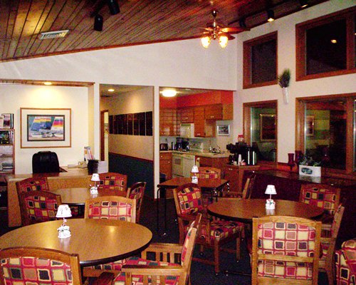 An indoor fine dining restaurant.