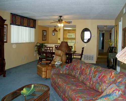An open plan living dining and kitchen area.