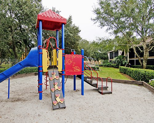 An outdoor children's play area.