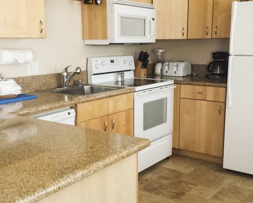 A well equipped kitchen.
