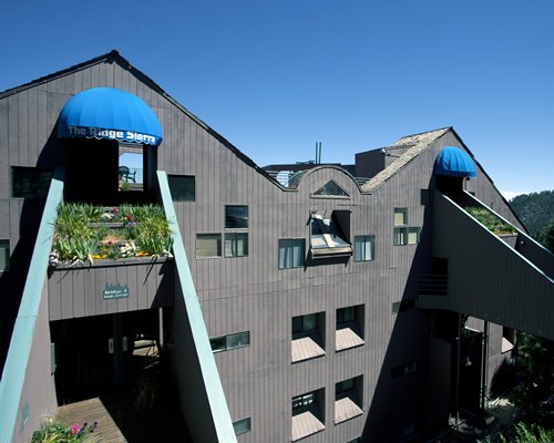 An exterior view of The Ridge Sierra resort.