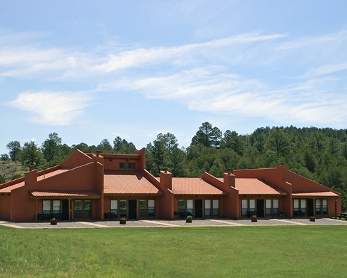 Scenic exterior view of the Rancho Ruidoso Condominiums.