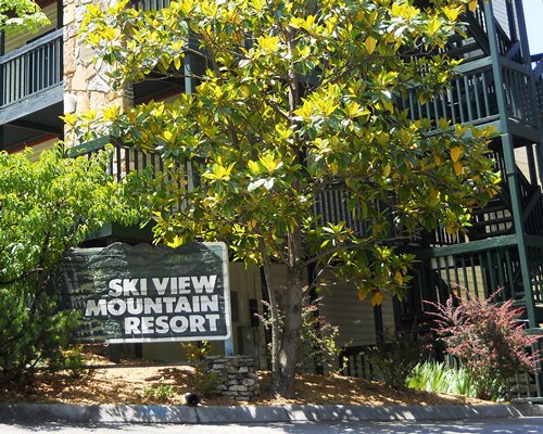 A view of the signboard alongside the resort.