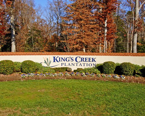 A signboard of the King's Creek Plantation.