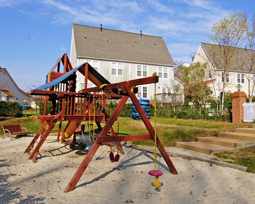 A view of playscape alongside the resort unit.