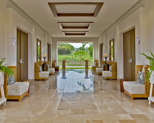 Lounge area at Reserva Conchal Vacation Club.
