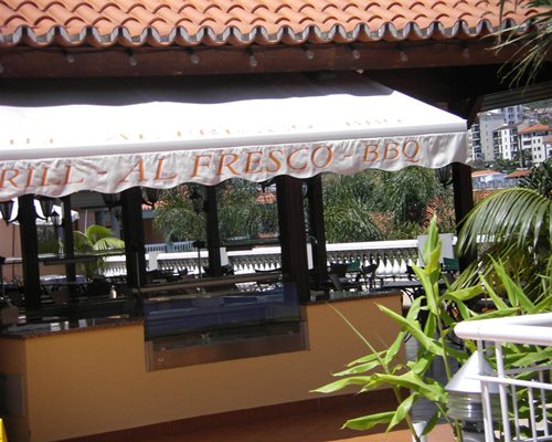 Outdoor restaurant at Pestana Miramar.