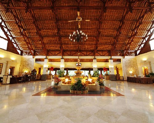 A well furnished large lounge area of the resort.