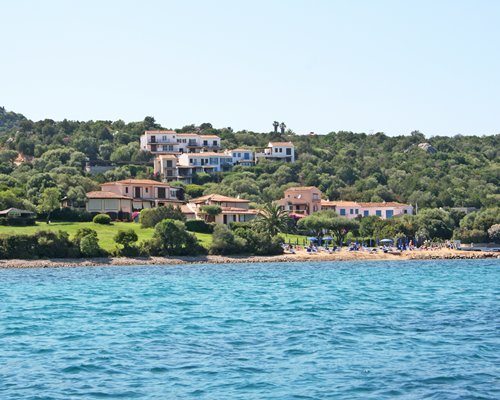 A view of the Domina Home Palumbalza resort from the waterfront.