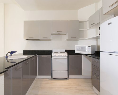 A well equipped kitchen.