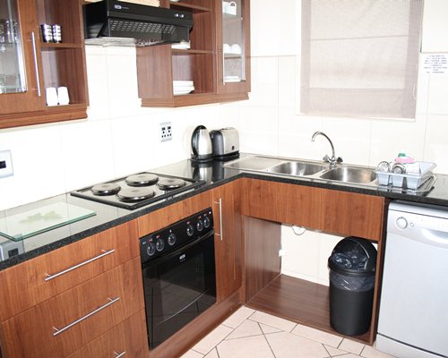 A well furnished kitchen.