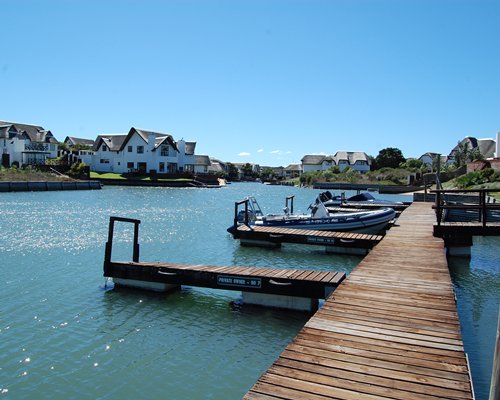 A view of marina alongside the Royal Wharf Marina Resort.