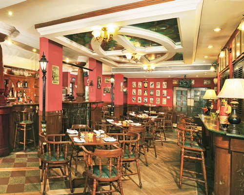 An indoor fine dining restaurant.