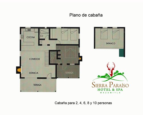 A view of the Sierra Paraiso Hotel Y Centro De Convenciones blueprint.